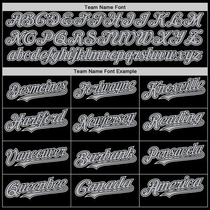 Custom Black Gray-White 3D Pattern Design Gradient Style Twinkle Star Authentic Baseball Jersey - Sky-Custom