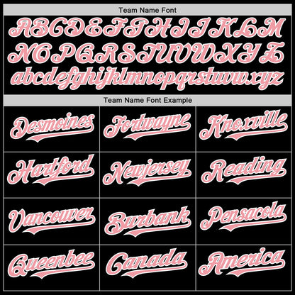 Custom Black Medium Pink-White 3D Pattern Design Gradient Style Twinkle Star Authentic Baseball Jersey - Sky-Custom