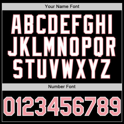 Custom Black Medium Pink-White 3D Pattern Design Gradient Style Twinkle Star Authentic Baseball Jersey - Sky-Custom