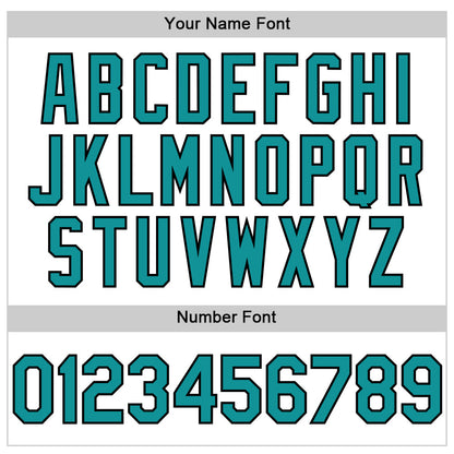 Custom White Teal-Black 3D Pattern Design Gradient Style Twinkle Star Authentic Baseball Jersey - Sky-Custom