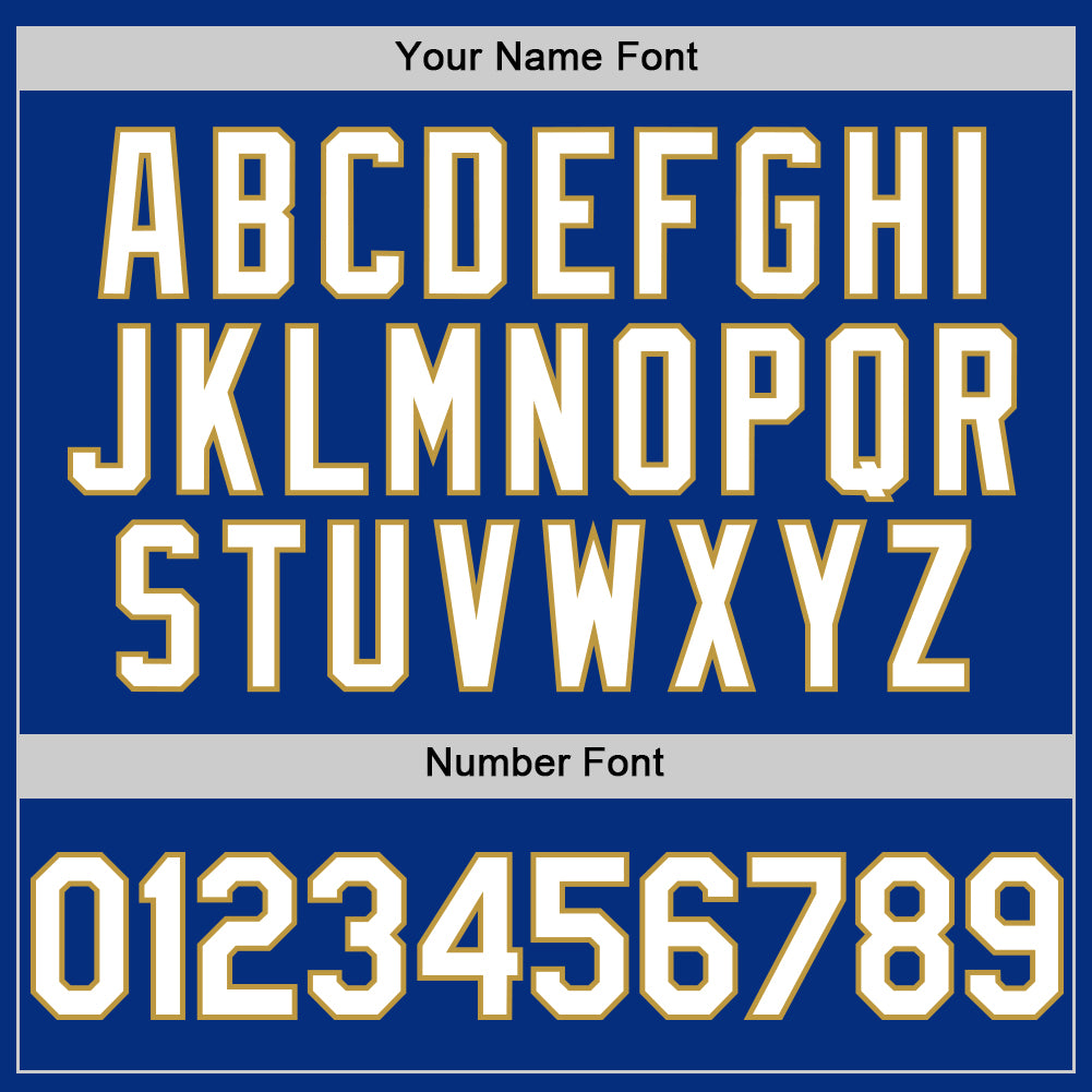 Custom Royal White-Old Gold 3D Pattern Design Gradient Style Twinkle Star Authentic Baseball Jersey - Sky-Custom