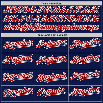 Custom Royal Red-White 3D Pattern Design Gradient Style Twinkle Star Authentic Baseball Jersey - Sky-Custom