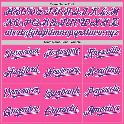 Custom Pink Purple-White 3D Pattern Design Gradient Style Twinkle Star Authentic Baseball Jersey - Sky-Custom