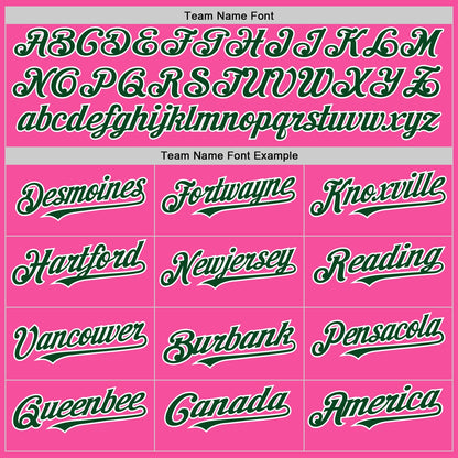 Custom Pink Green-White 3D Pattern Design Gradient Style Twinkle Star Authentic Baseball Jersey - Sky-Custom