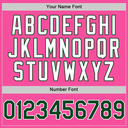 Custom Pink Green-White 3D Pattern Design Gradient Style Twinkle Star Authentic Baseball Jersey - Sky-Custom