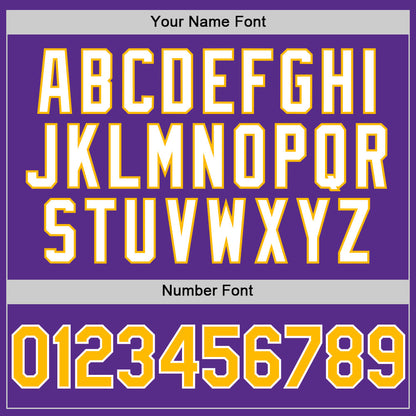 Custom Purple Gold-White 3D Pattern Design Gradient Style Twinkle Star Authentic Baseball Jersey - Sky-Custom