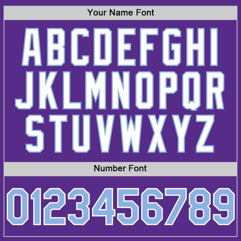 Custom Purple Light Blue-White 3D Pattern Design Gradient Style Twinkle Star Authentic Baseball Jersey - Sky-Custom