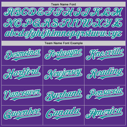 Custom Purple Teal-White 3D Pattern Design Gradient Style Twinkle Star Authentic Baseball Jersey - Sky-Custom