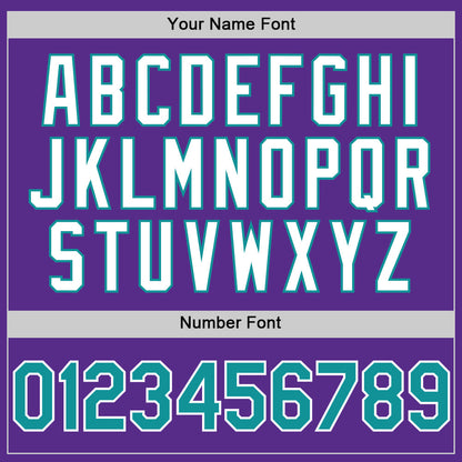 Custom Purple Teal-White 3D Pattern Design Gradient Style Twinkle Star Authentic Baseball Jersey - Sky-Custom