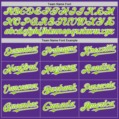 Custom Purple Neon Green-White 3D Pattern Design Gradient Style Twinkle Star Authentic Baseball Jersey - Sky-Custom