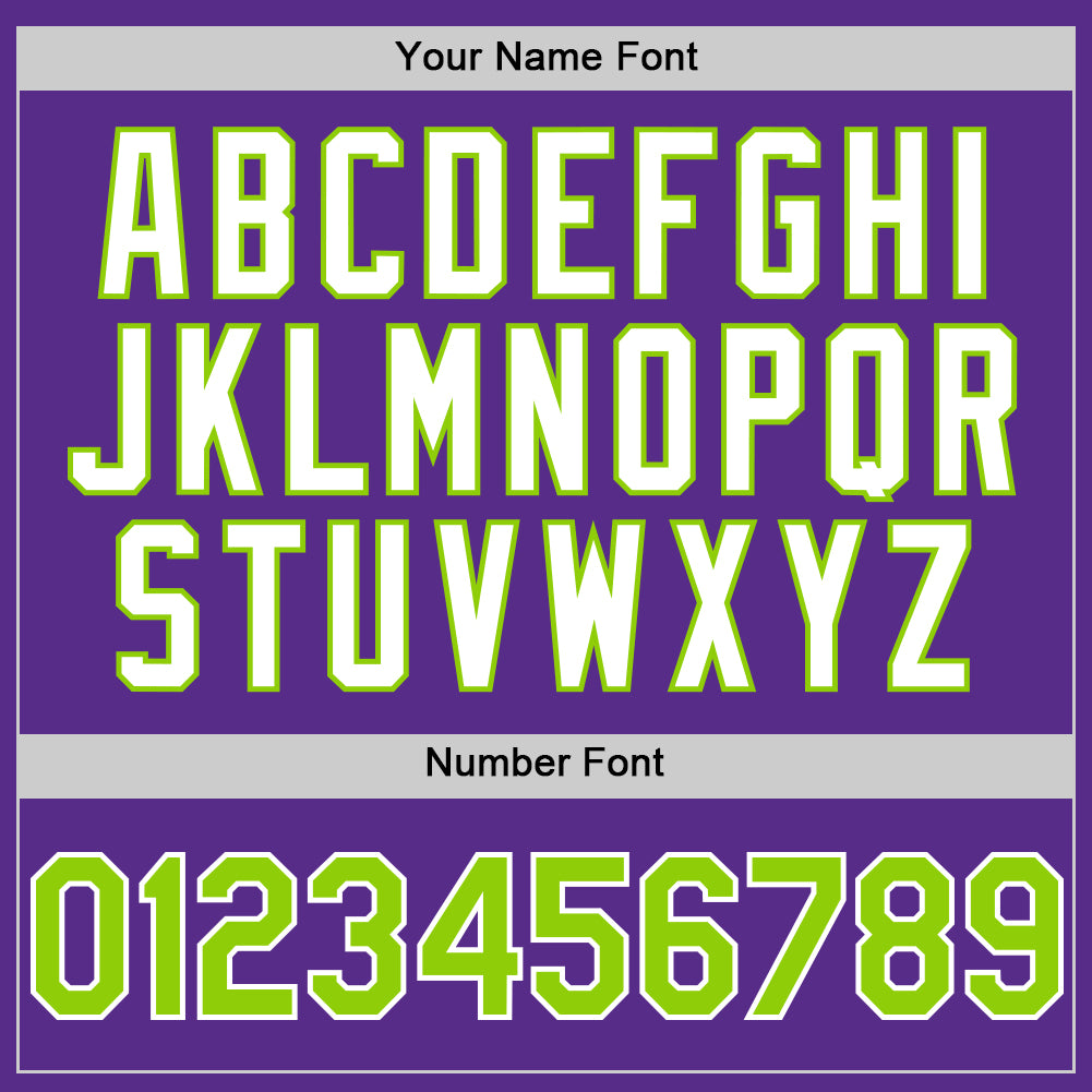 Custom Purple Neon Green-White 3D Pattern Design Gradient Style Twinkle Star Authentic Baseball Jersey - Sky-Custom