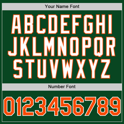 Custom Green Orange-White 3D Pattern Design Gradient Style Twinkle Star Authentic Baseball Jersey - Sky-Custom