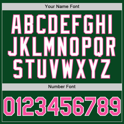 Custom Green Pink-White 3D Pattern Design Gradient Style Twinkle Star Authentic Baseball Jersey - Sky-Custom