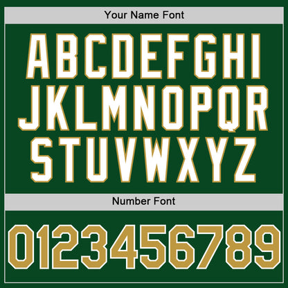 Custom Green Old Gold-White 3D Pattern Design Gradient Style Twinkle Star Authentic Baseball Jersey - Sky-Custom
