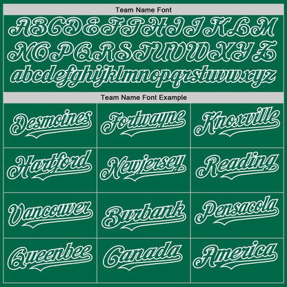 Custom White Kelly Green 3D Pattern Design Gradient Style Twinkle Star Authentic Baseball Jersey - Sky-Custom