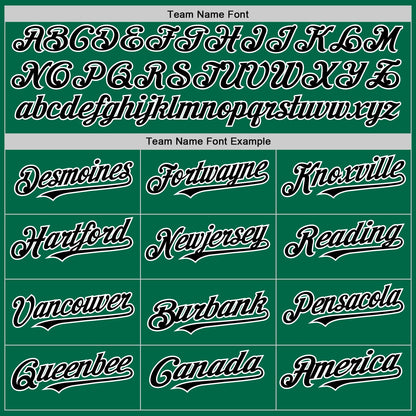 Custom Kelly Green Black-White 3D Pattern Design Gradient Style Twinkle Star Authentic Baseball Jersey - Sky-Custom