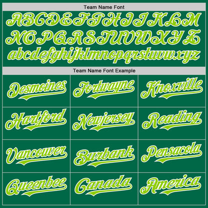 Custom Kelly Green Neon Green-White 3D Pattern Design Gradient Style Twinkle Star Authentic Baseball Jersey - Sky-Custom