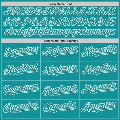Custom White Teal 3D Pattern Design Gradient Style Twinkle Star Authentic Baseball Jersey - Sky-Custom