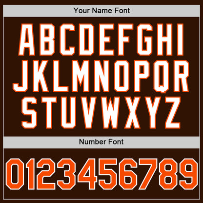 Custom Brown Orange-White 3D Pattern Design Gradient Style Twinkle Star Authentic Baseball Jersey - Sky-Custom