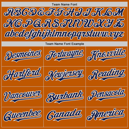 Custom Texas Orange Navy-White 3D Pattern Design Gradient Style Twinkle Star Authentic Baseball Jersey - Sky-Custom