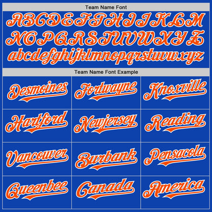 Custom Thunder Blue Orange-White 3D Pattern Design Gradient Style Twinkle Star Authentic Baseball Jersey - Sky-Custom