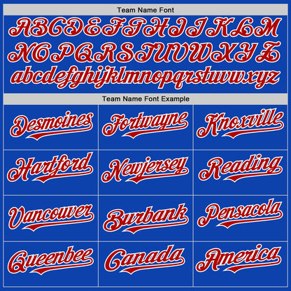 Custom Thunder Blue Red-White 3D Pattern Design Gradient Style Twinkle Star Authentic Baseball Jersey - Sky-Custom