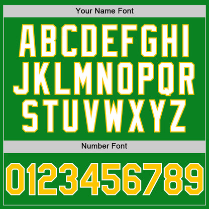 Custom Grass Green Yellow-White 3D Pattern Design Gradient Style Twinkle Star Authentic Baseball Jersey - Sky-Custom