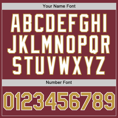 Custom Burgundy Old Gold-White 3D Pattern Design Gradient Style Twinkle Star Authentic Baseball Jersey - Sky-Custom