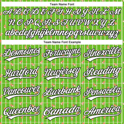 Custom Neon Green White-Black 3D Pattern Design Animal Dinosaur Authentic Baseball Jersey - Sky-Custom