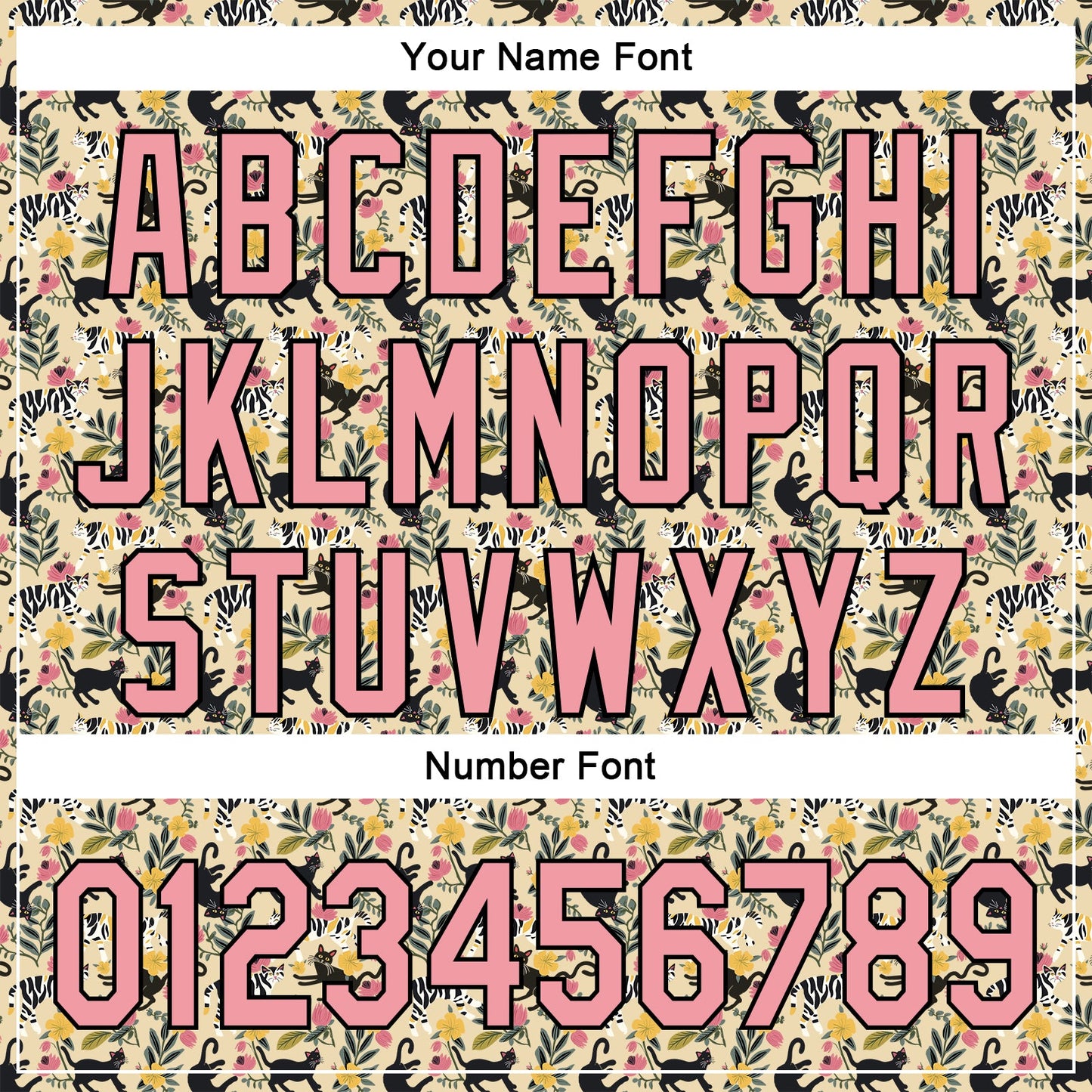 Custom Cream Medium Pink-Black 3D Pattern Design Animal Cat Authentic Baseball Jersey - Sky-Custom
