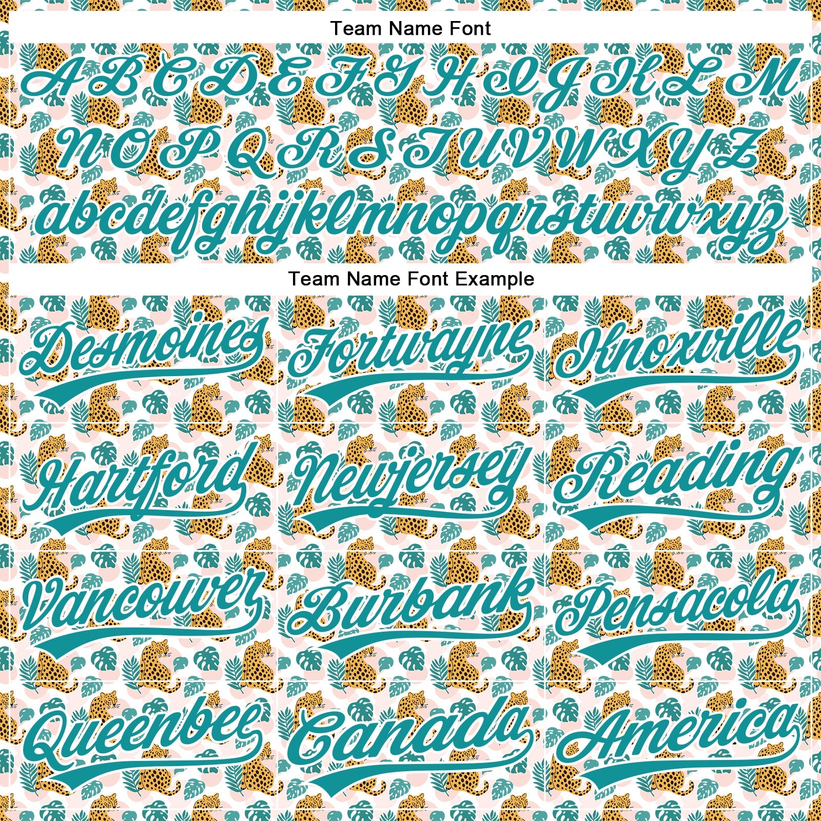Custom White Teal 3D Pattern Design Animal Leopard Authentic Baseball Jersey - Sky-Custom