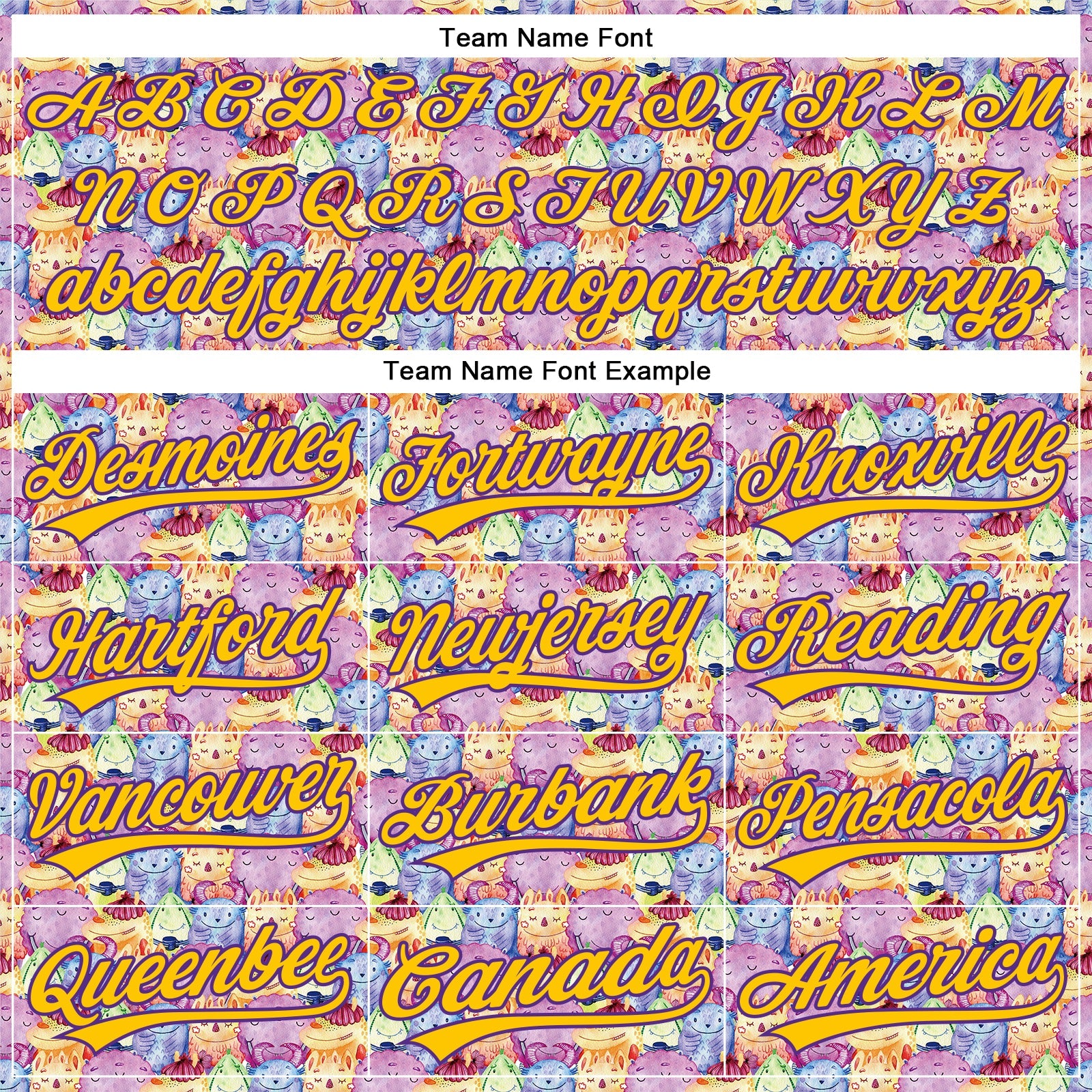 Custom Pink Yellow-Purple 3D Pattern Design Animal Funny Monster Authentic Baseball Jersey - Sky-Custom