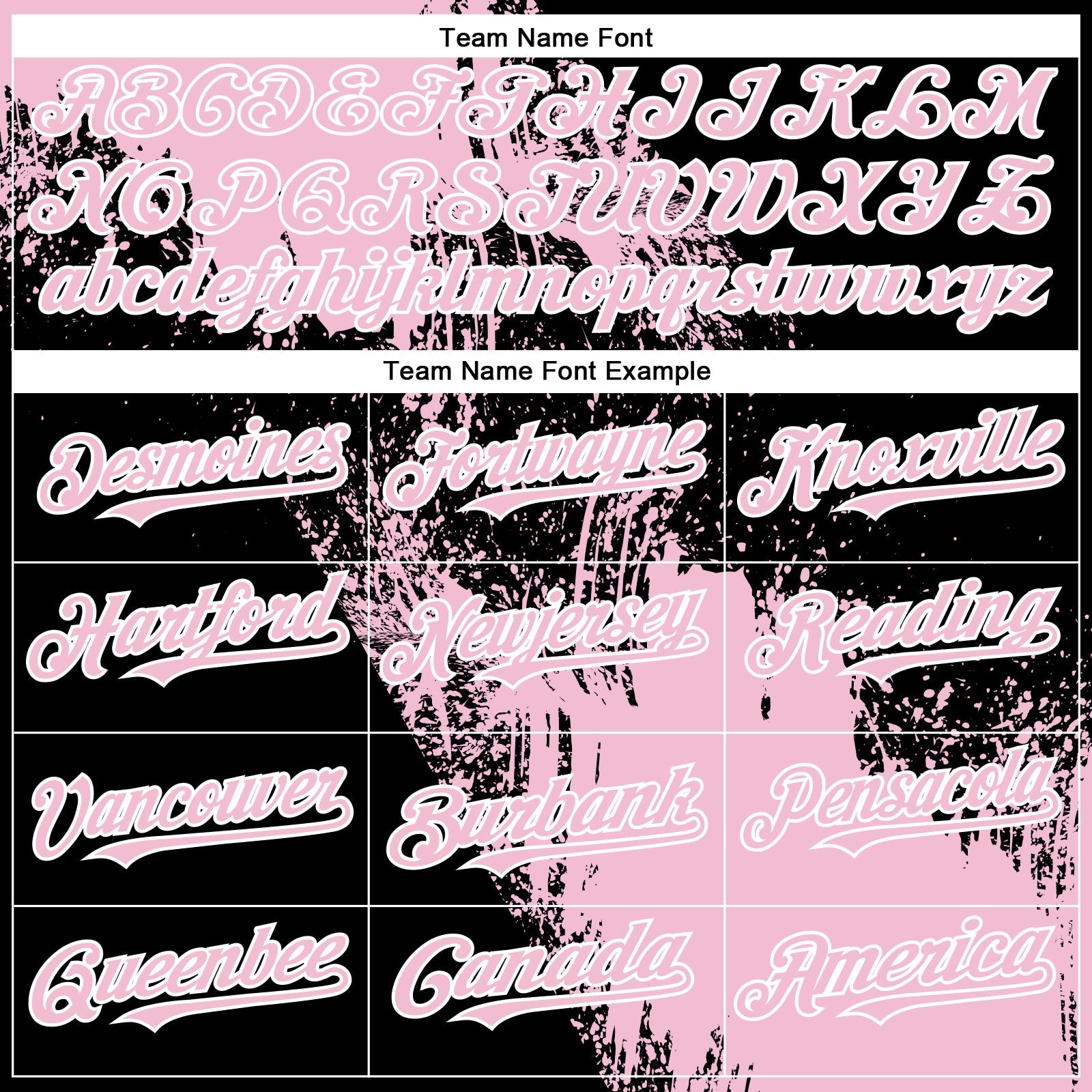 Custom Light Pink Black-White 3D Pattern Design Abstract Brush Stroke Authentic Baseball Jersey - Sky-Custom