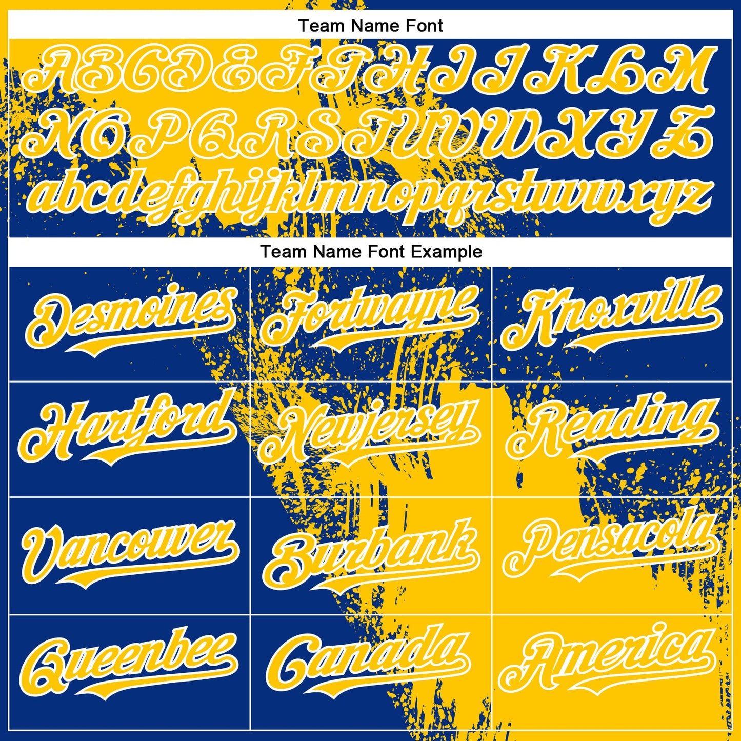 Custom Yellow Royal-White 3D Pattern Design Abstract Brush Stroke Authentic Baseball Jersey - Sky-Custom