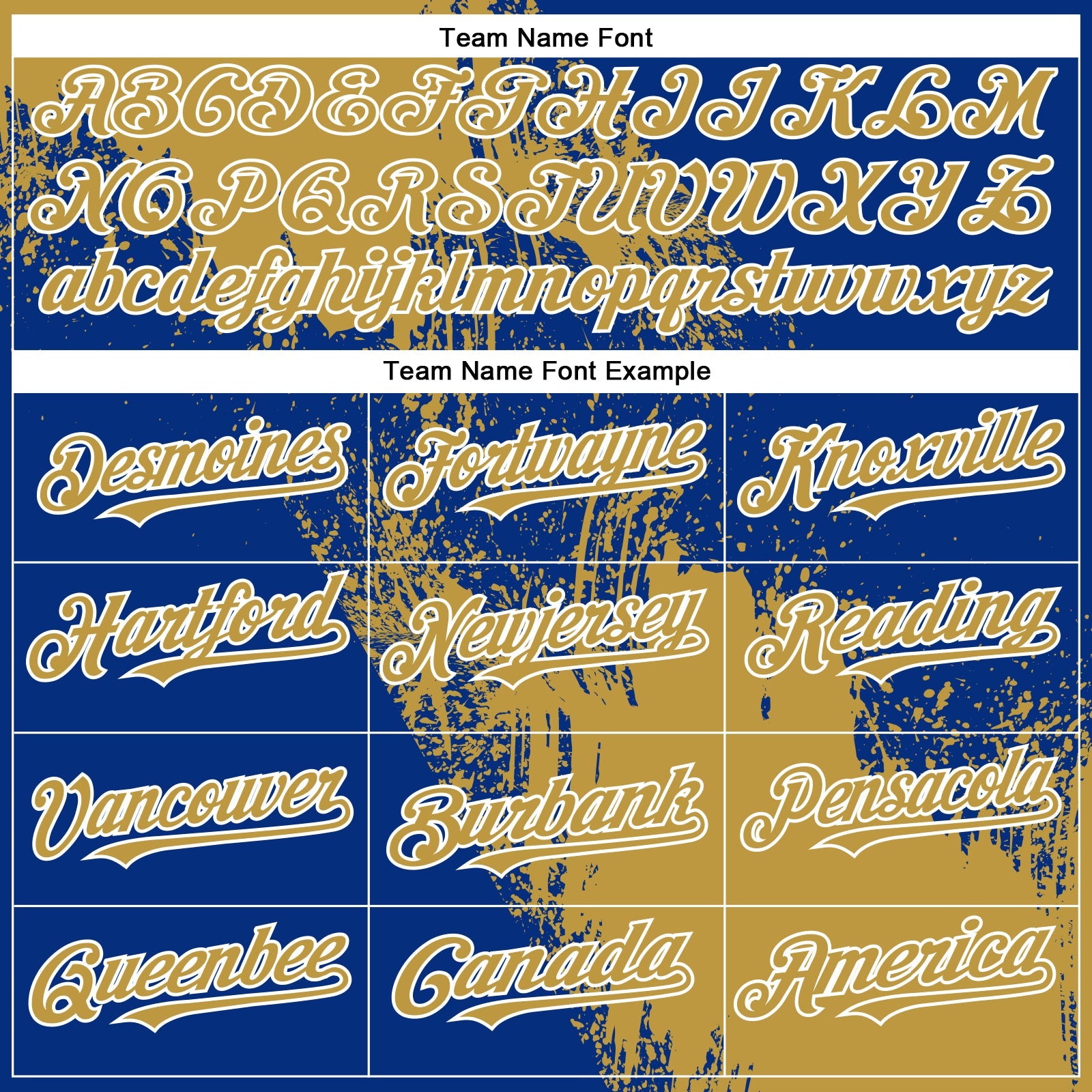 Custom Old Gold Royal-White 3D Pattern Design Abstract Brush Stroke Authentic Baseball Jersey - Sky-Custom