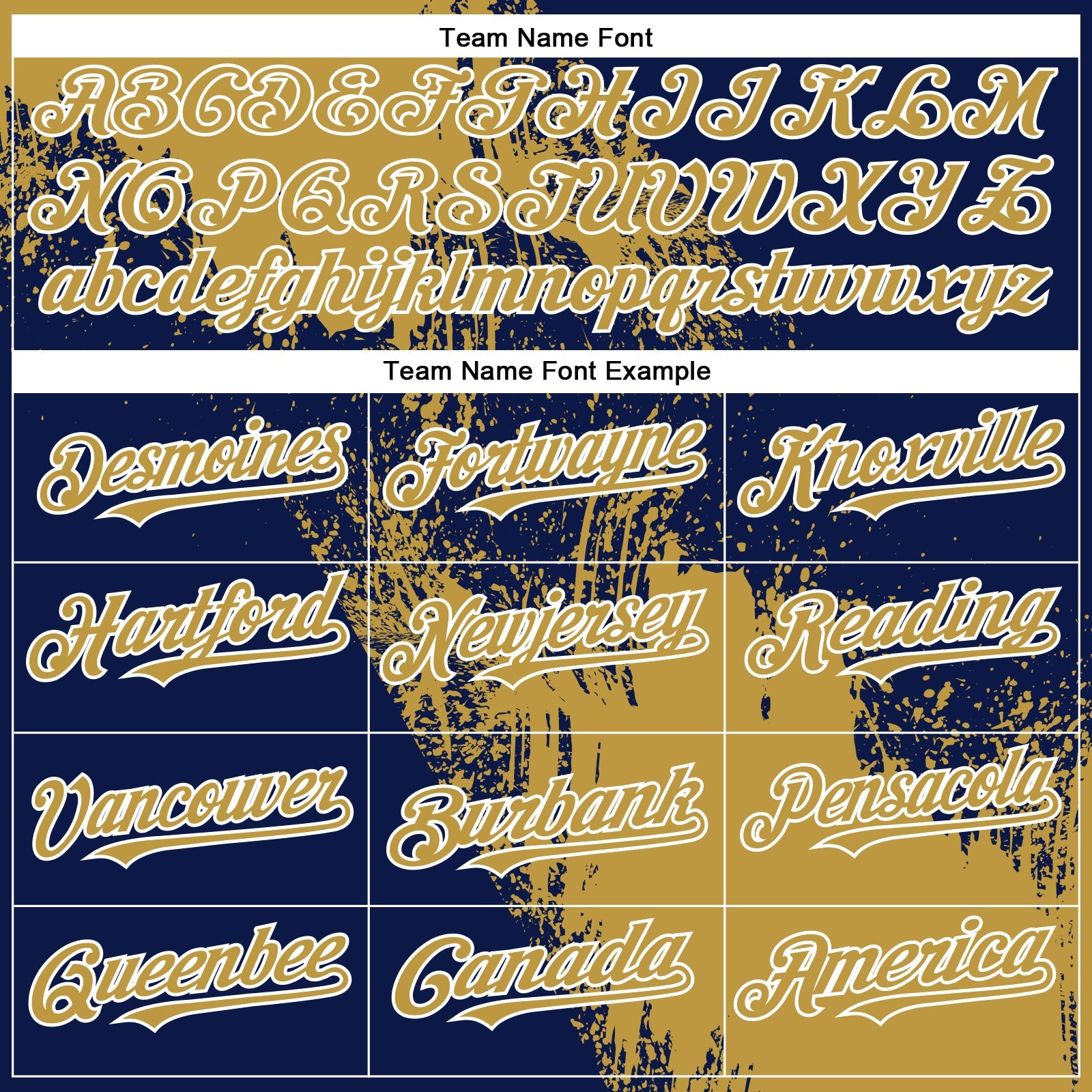 Custom Old Gold Navy-White 3D Pattern Design Abstract Brush Stroke Authentic Baseball Jersey - Sky-Custom