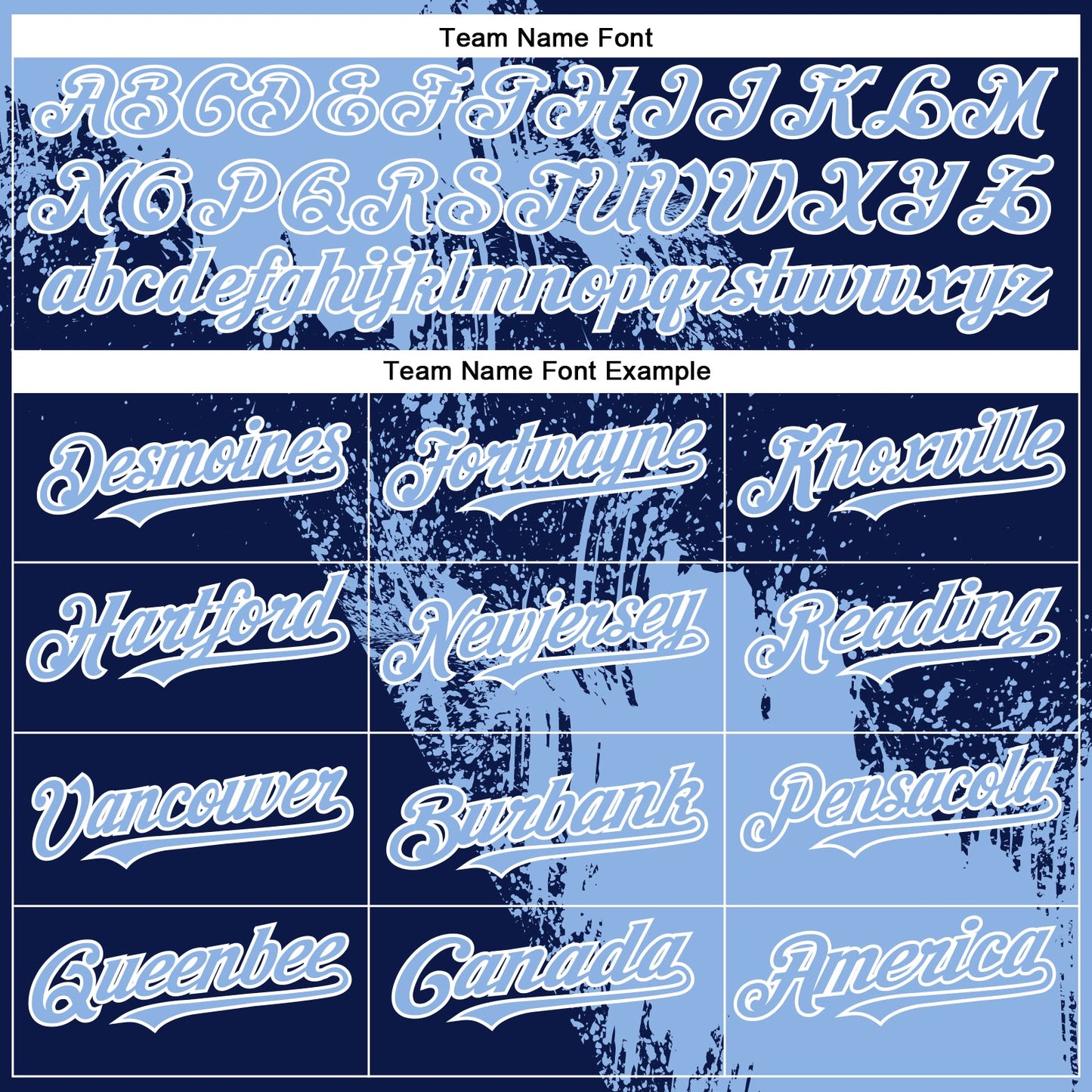 Custom Light Blue Navy-White 3D Pattern Design Abstract Brush Stroke Authentic Baseball Jersey - Sky-Custom