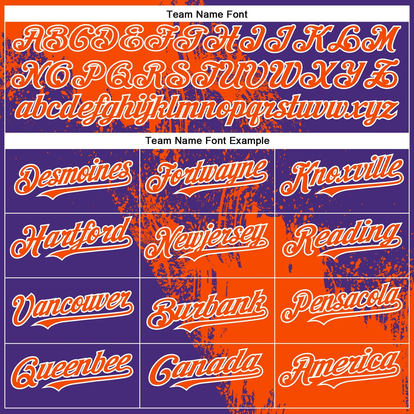 Custom Orange Purple-White 3D Pattern Design Abstract Brush Stroke Authentic Baseball Jersey - Sky-Custom