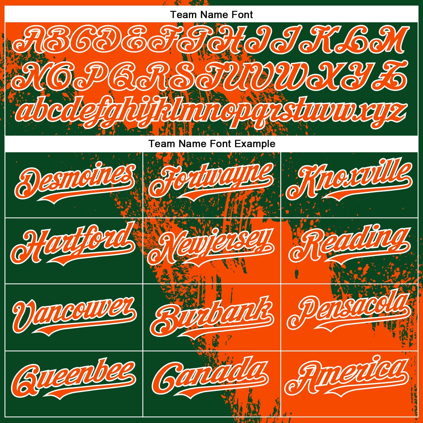 Custom Orange Green-White 3D Pattern Design Abstract Brush Stroke Authentic Baseball Jersey - Sky-Custom