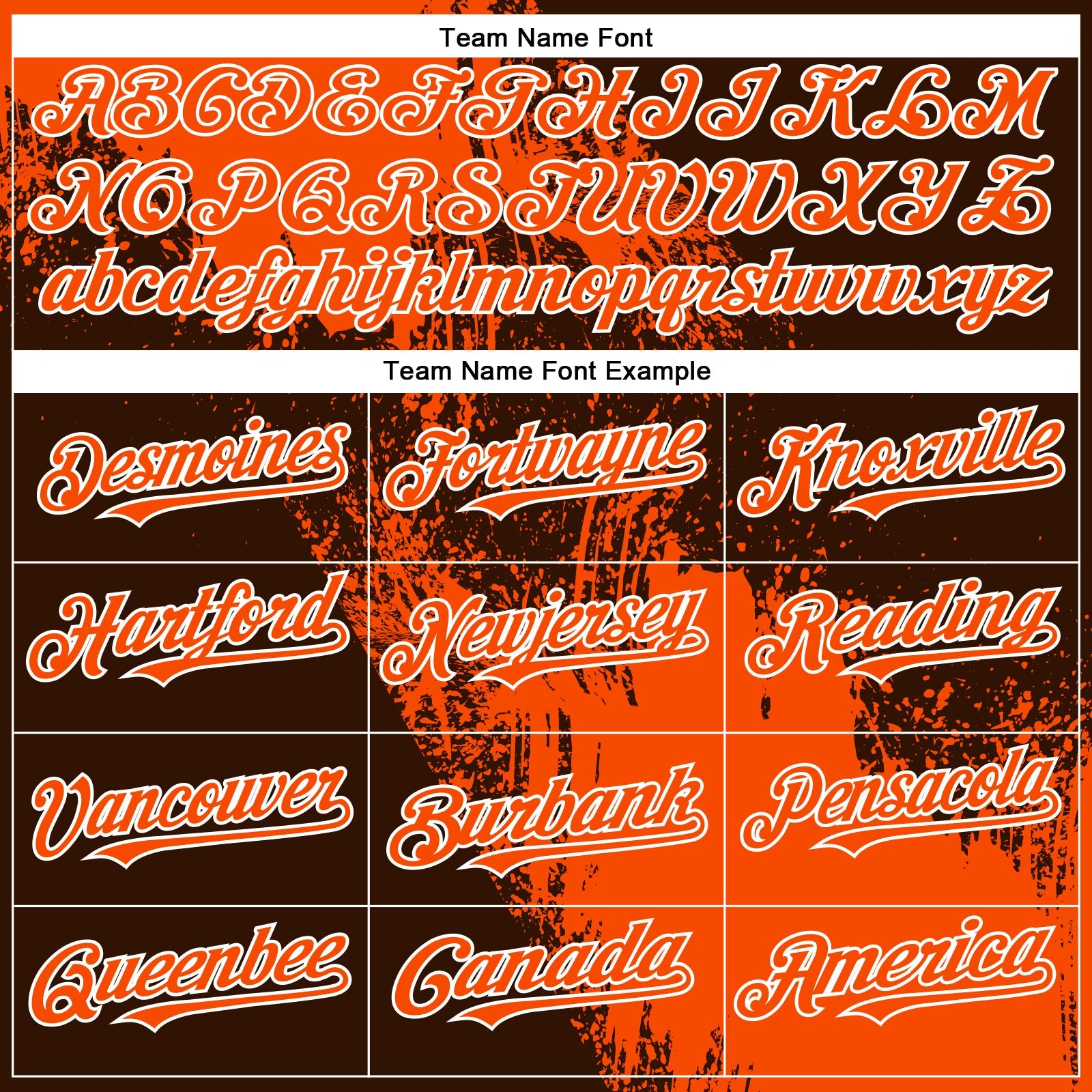 Custom Orange Brown-White 3D Pattern Design Abstract Brush Stroke Authentic Baseball Jersey - Sky-Custom