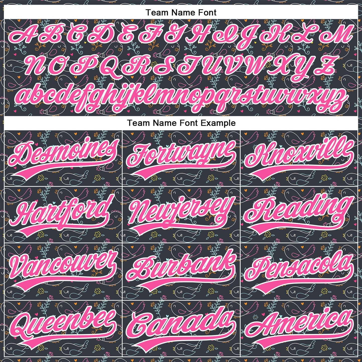 Custom Navy Pink-White 3D Pattern Design Animal Bird Authentic Baseball Jersey - Sky-Custom