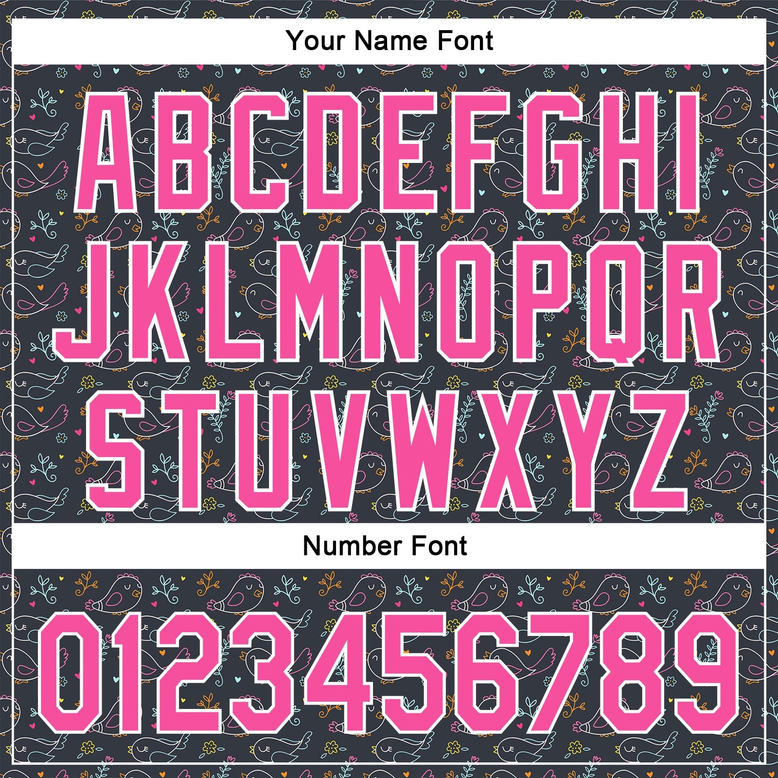 Custom Navy Pink-White 3D Pattern Design Animal Bird Authentic Baseball Jersey - Sky-Custom