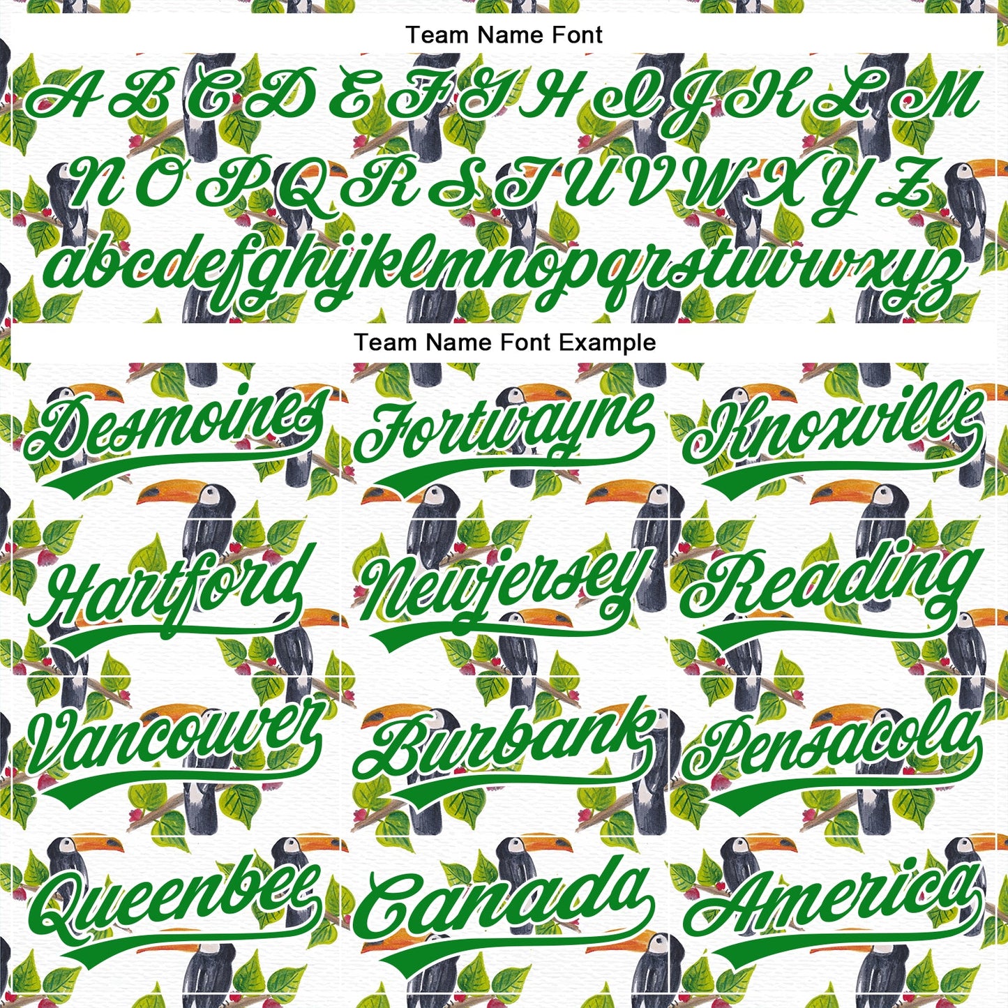 Custom White Grass Green 3D Pattern Design Animal Toucan And Tropical Hawaii Palm Leaves Authentic Baseball Jersey - Sky-Custom