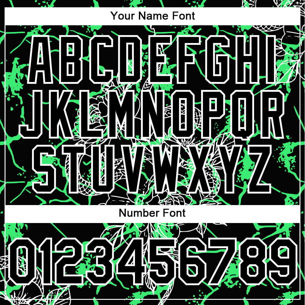 Custom Black Neon Green-White 3D Pattern Design Animal Snake Authentic Baseball Jersey - Sky-Custom