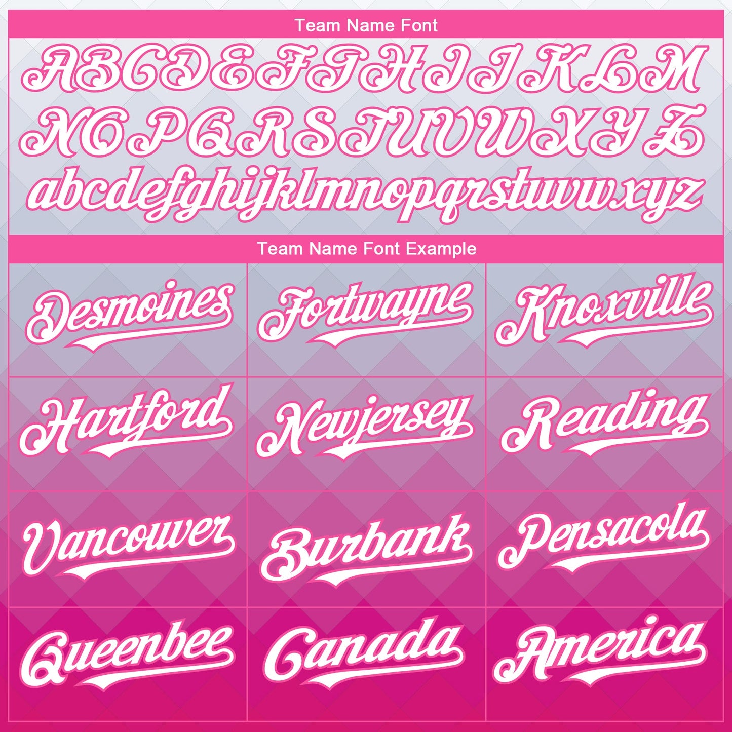 Custom Gray White-Pink 3D Pattern Design Gradient Square Shape Authentic Baseball Jersey - Sky-Custom