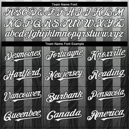 Custom Gray White-Black 3D Pattern Design Stripes Authentic Baseball Jersey - Sky-Custom