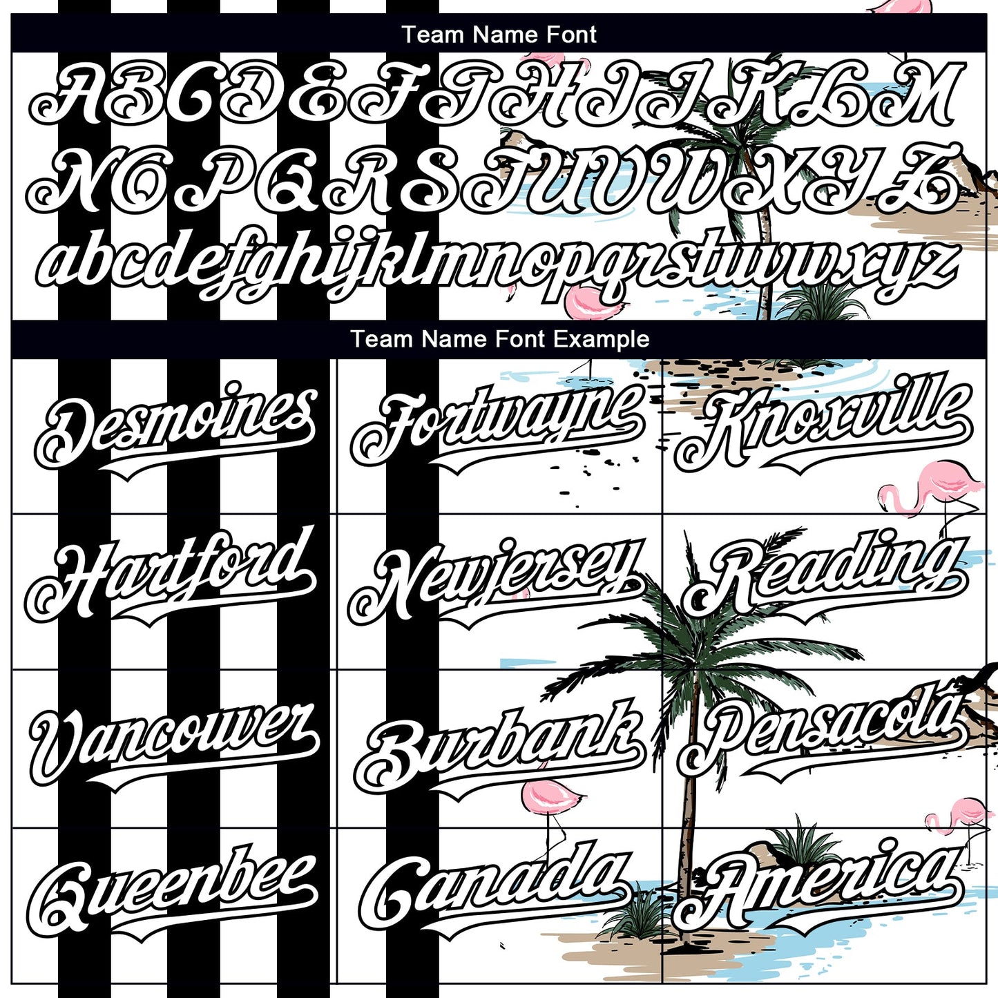 Custom White Black 3D Pattern Design Tropical Hawaii Palm Trees Authentic Baseball Jersey - Sky-Custom