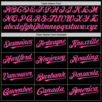 Custom Black Pink-Teal 3D Pattern Design Abstract Splatter Texture Authentic Baseball Jersey - Sky-Custom
