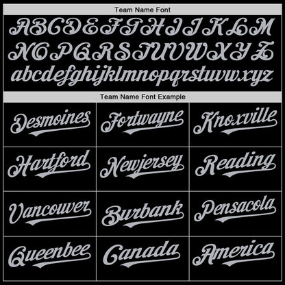 Custom Black Gray-Purple 3D Pattern Design Geometric Shapes Authentic Baseball Jersey - Sky-Custom