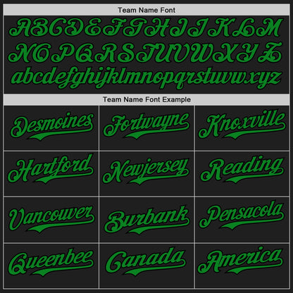 Custom Black Grass Green-Pink 3D Pattern Design Confetti Authentic Baseball Jersey - Sky-Custom